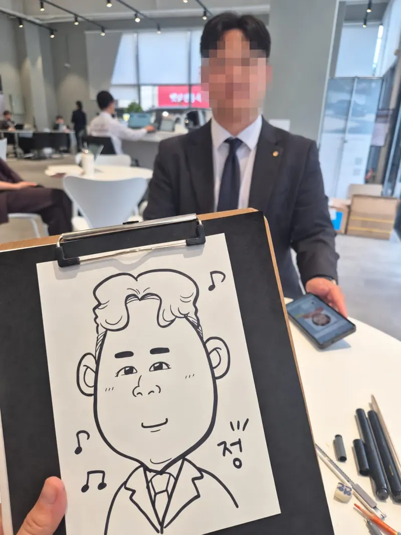 캐리커처(캐리커쳐) 행사 작가 출장 이미지 42