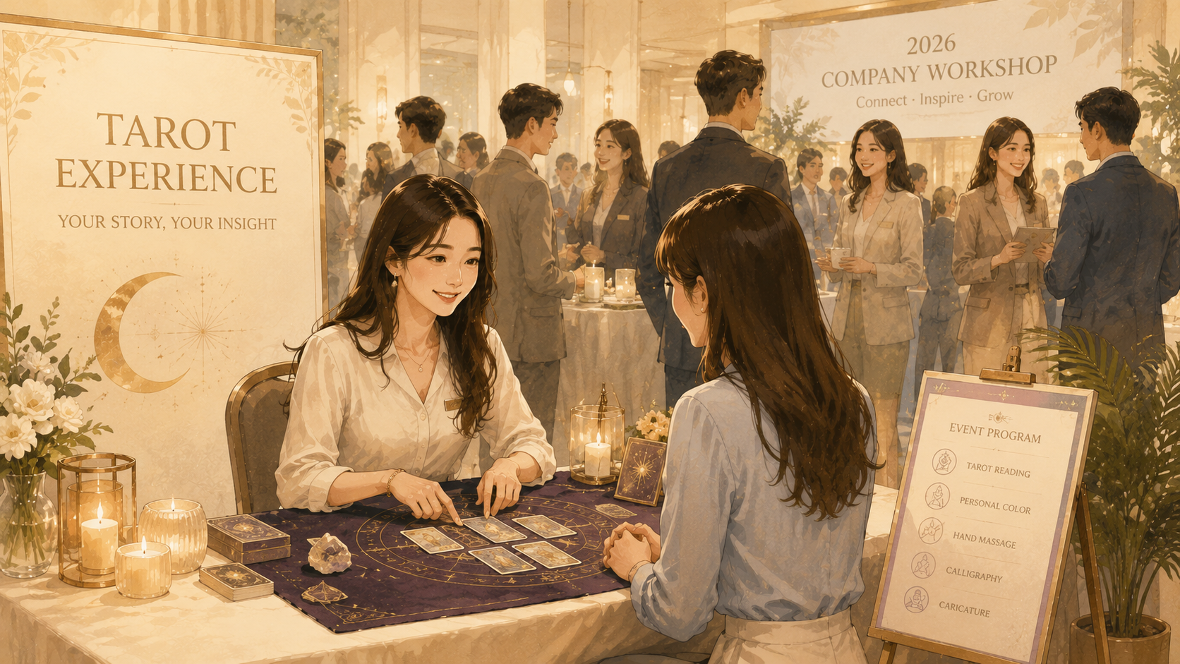 2026 타로 트렌드: 기업행사에서 타로부스가 뜨는 이 | 파티시엘 현장
