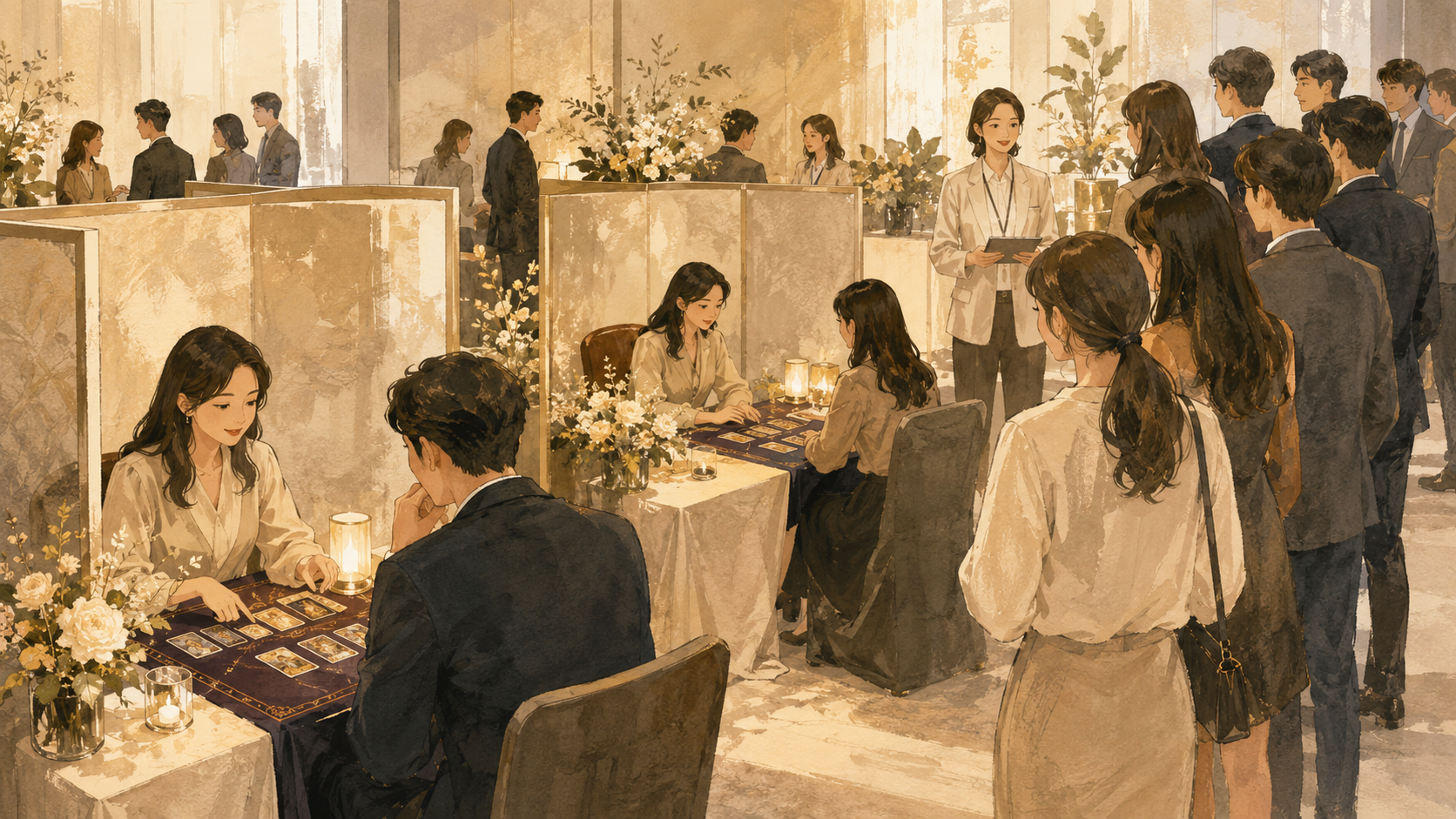 타로 체험부스, 기업 행사에서 인기 급상승하는 이유 | 파티시엘 현장