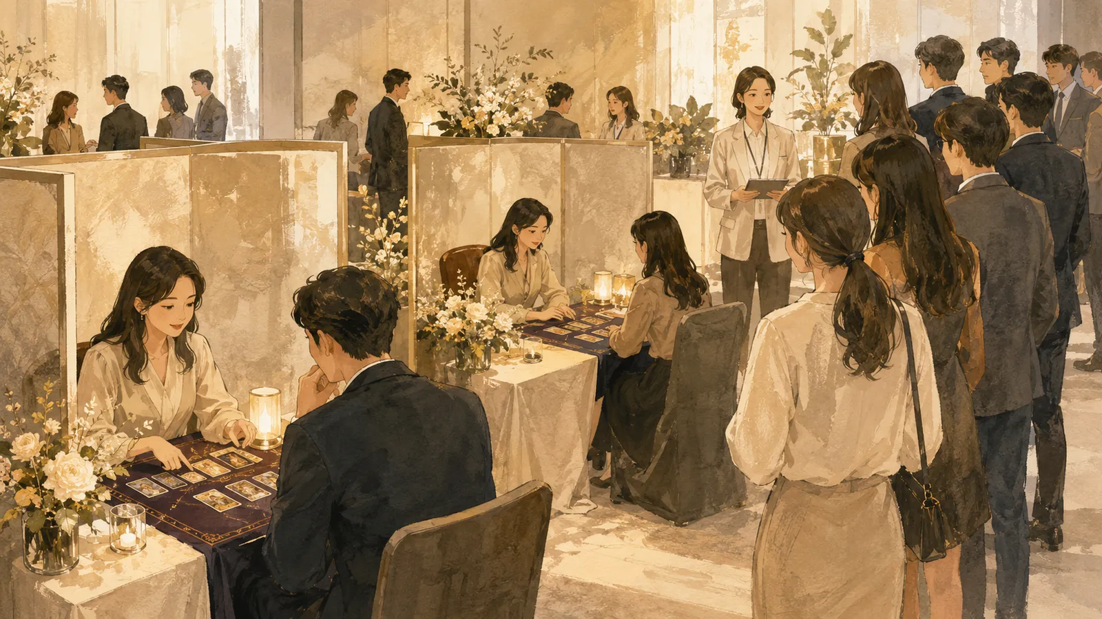 타로 체험부스를 기업행사에 두는 이유 | 파티시엘 현장