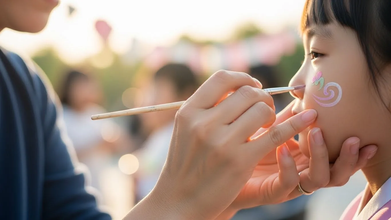 축제 페이스페인팅 체험 프로그램 이미지— 디자인 디테일