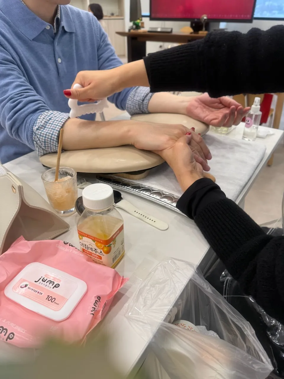 VIP 행사 핸드마사지 서비스 운영 이미지