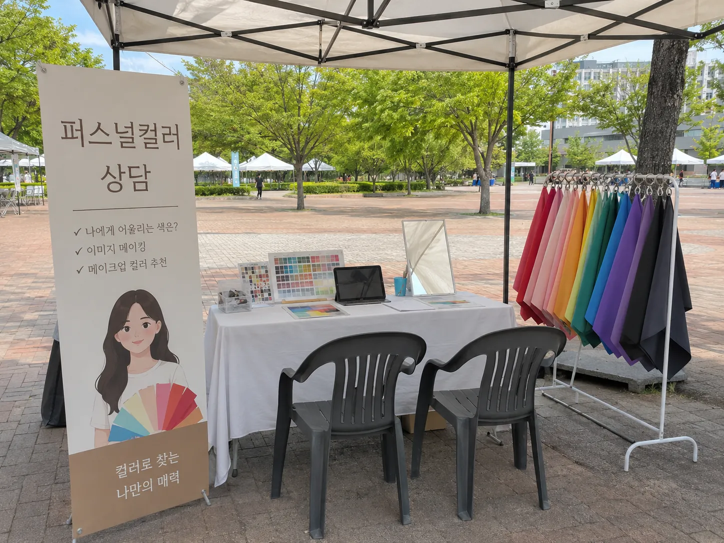 대학축제 퍼스널컬러 진단 프로그램 이미지
